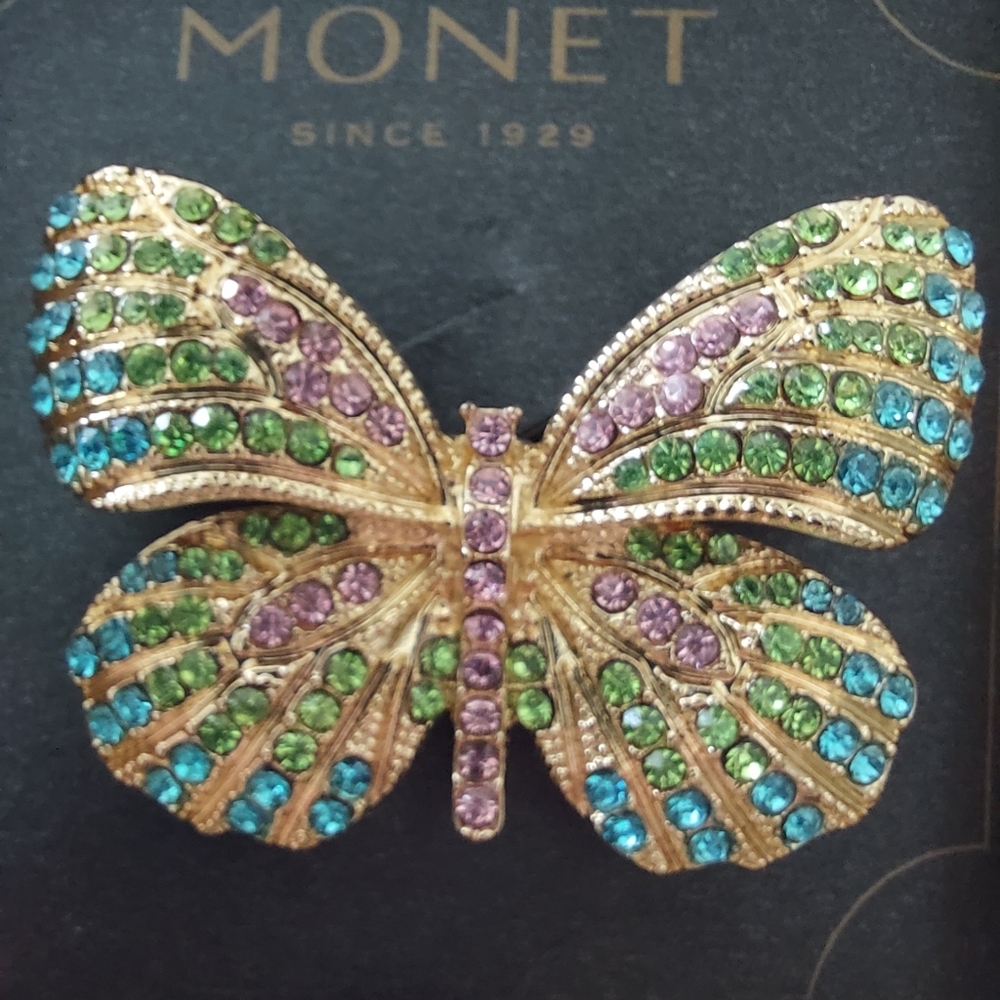 NEW Monet Butterfly Brooch